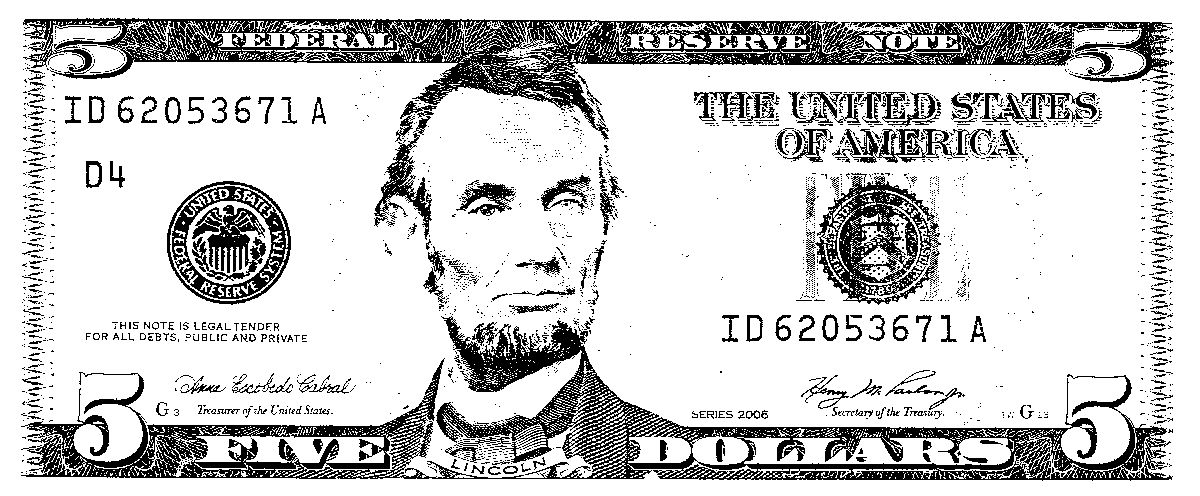 5 dollar bill – Business Class